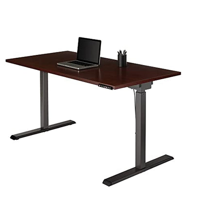 Realspace® Magellan Performance Electric 60"W Height-Adjustable Standing Desk, Cherry - WoodArtSupply