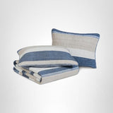 Nautica - Queen Quilt Set, Soft & Breathable Cotton Bedding with Medium Weight Feel, Reversible 3 Piece Bed Set with Matching Pillowcases (Ridgeport Denim)