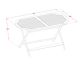 East West Furniture - DIFM5CWNA 5-Piece Mid Century Outdoor Table Set - A Mid Century Outdoor Table Oval Tabletop and 4 Patio Outdoor Chairs with Solid Back, Medium, Natural Finish East West Furniture
