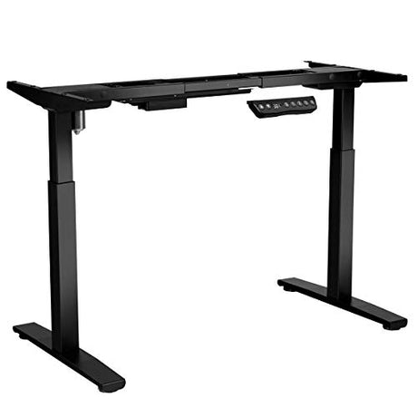 Tangkula Electric Standing Desk Frame, Height & Width Adjustable Motorized Sit Stand Desk Base, Ergonomic Single Motor Stand Up Workstation w/Memory Controller, Standing Desk Legs Tangkula