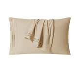 Clara Clark Bed Sheets, Premier 1800 Series 4 Piece Bed Sheet Set, Deep Pocket, Wrinkle, Fade, Stain Resistant, Luxury Soft Bedding Sheets & Pillowcases, Queen, Beige Cream Clara Clark