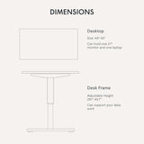FLEXISPOT EN1 One-Piece Standing Desk with 1-Inch Thick Desktop, 48"x30" Electric Height Adjustable Desk for Home Office & Multi-Device Workstations, Rustic Brown FLEXISPOT