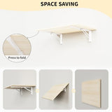 GOYLSER Fold Wall Mounted Table Folding Worktable, Addition to Garage/Home Office/Laundry Room/Home Bar/Kitchen & Dining Room GOYLSER