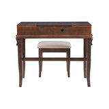 Linon Angela Walnut Vanity Set,30" x 36" x 18" Linon