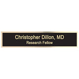 Dayspring Pens | Engraved Woodmark Rosewood Desk Wedge with Custom Name Plate and Business Card Holder. Personalized Office Gift for Business Dayspring Pens