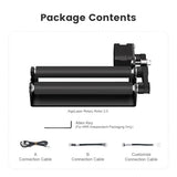 AlgoLaser Mini Rotary Roller for Laser Engraver – 360° Adjustable Y-Axis Rotary Attachment for Tumblers, Bottles & Cylindrical Engraving (Accessory Only, No Laser) AlgoLaser