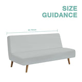 Luv4babe Waterproof Futon Cover for Armless Sofa Bed, Leakproof and Scratch-Resistant Futon Mattress and Couch Cover Protector for Kids, Cats and Dogs, Gray Luv4babe