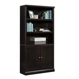 Sauder Miscellaneous Storage Bookcase/ Book Shelf With Doors, Estate Black finish Sauder