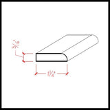 EWCS11 Kitchen Cabinet Scribe Molding, 5/16" x 1-1/4", Red Oak, 94" NewMouldings