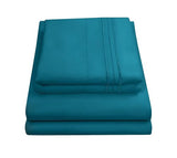 Queen Size Bed Sheets - Breathable Luxury Sheets with Full Elastic & Secure Corner Straps Built In - 1800 Supreme Collection Extra Soft Deep Pocket Bedding Set, Sheet Set, Queen, Teal