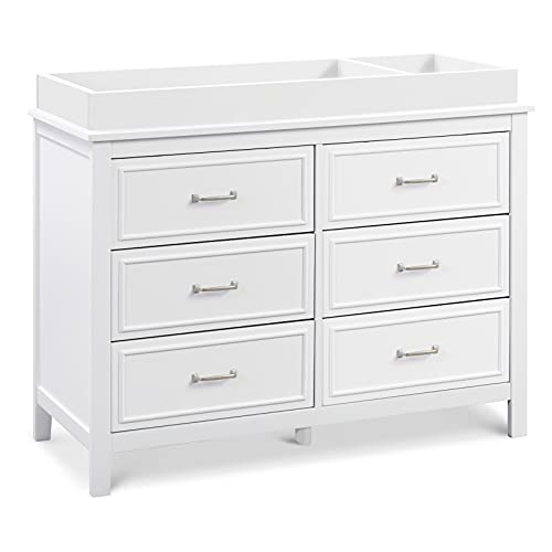DaVinci Charlie 6-Drawer Double Dresser in White DaVinci