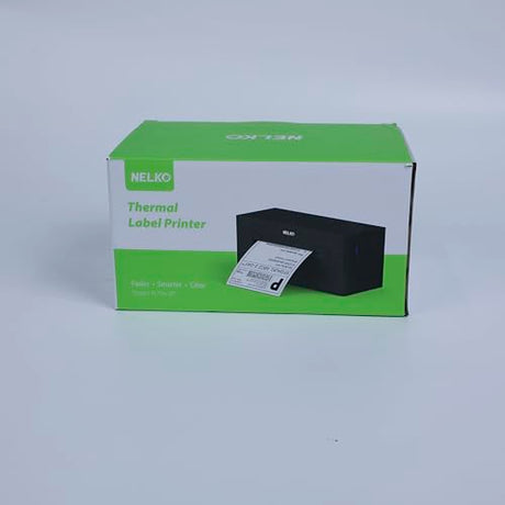 Nelko Bluetooth Thermal Shipping Label Printer, Wireless 4x6 Shipping Label Printer for Shipping Packages, Support Android, iPhone and Windows, Widely Used for Amazon, Ebay, Shopify, Etsy, USPS Nelko