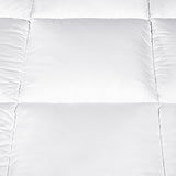 SERTA Down Illusion All Season Hypoallergenic Down Alternative Comforter with Corner Loops, Full/Queen, White Serta