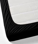 1000-Thread-Count 100% Pure Cotton Bed Sheets -4 Pc King Size Black Sheet Set, Single Ply Long Staple Combed Cotton Yarns, Best Luxury Sateen Weave, Fits Mattress Upto 17'' Deep Pocket Comfortica Classics