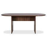 Lorell, LLR69988, Essentials Walnut Laminate Oval Conference Table, 1 Each Lorell
