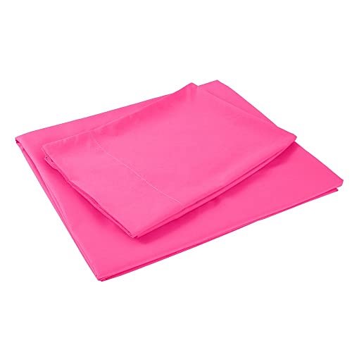 Sfoothome Full Sheets Set - Hotel Luxury 4-Piece Bed Set, Extra Deep Pocket, 1800 Series Bedding Set, Wrinkle & Fade Resistant, Sheet & Pillow Case Set (Full, Hot Pink) Sfoothome