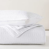 ROARINGWILD White Twin Size Quilt Bedding Sets with Pillow Sham, Lightweight Soft Bedspread Coverlet, Quilted Blanket Thin Comforter Bed Cover for All Season, 2 Pieces, 68x90 inches ROARINGWILD