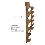 Rush Creek Creations Indoor 5 Rifle/Shotgun Wall Storage Display Rack, American Cherry Rush Creek Creations