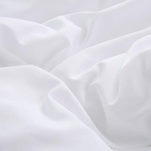 Pureant White Comforter Sets Full Super Soft Fluffy White Bedding Solid Down Alternative Comforter Aesthetic Luxurious Quilts Cozy Women Men Minimalist Bedding Adults Teens Durable Blankets Pureant
