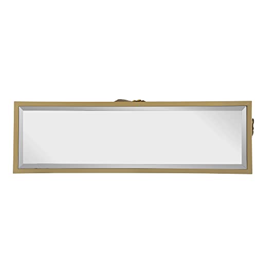 A&B Home Gold Console Table with Mirrored Glass Top - Mid Century Modern Console Table with Metal Frame for Living Room Entryway Foyer Hallway, 40" x 12" x 31" A & B Home