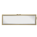 A&B Home Gold Console Table with Mirrored Glass Top - Mid Century Modern Console Table with Metal Frame for Living Room Entryway Foyer Hallway, 40" x 12" x 31" A & B Home