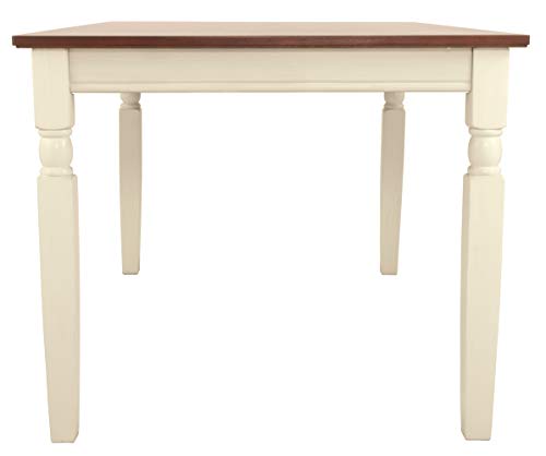 Signature Design by Ashley Whitesburg Cottage Dining Table, Seats up to 6, Brown & Antique White Signature Design by Ashley