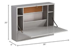SEI Furniture Benwick Wall Mount Laptop Desk, Gray SEI Furniture
