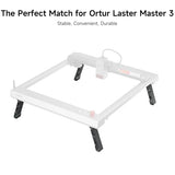 Ortur Foldable Feet (FFT1.0) for Ortur Laser Master 3 Laser Engraver – Raises Machine by 4.65'' (118mm), Easy Installation, Compatible with Rotary Roller Ortur