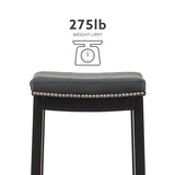 Linon Claridge Bar, Black Stool, 32" X 18.75" X 13" Linon