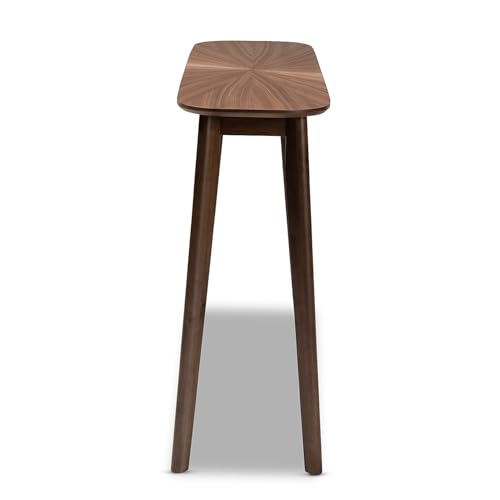 Baxton Studio Wendy Mid-Century Modern Walnut Finished Wood Console Table Baxton Studio