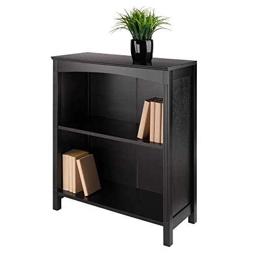 Winsome Terrace Espresso 3-Tier Solid Wood Storage Shelf - WoodArtSupply