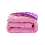 Elegant Comfort Reversible 3-Piece Comforter Set All Season, Ultra Soft, Down Alternative Comforter, Twin, Pink/Purple Elegant Comfort