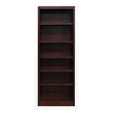 Home Square Cherry Solid Wood Bookcase Set with 84" and 36" Tall Designs Home Square