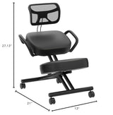 VIVO DRAGONN DN-CH Kneeling Chair, Metal, Black, One Size Fits All VIVO