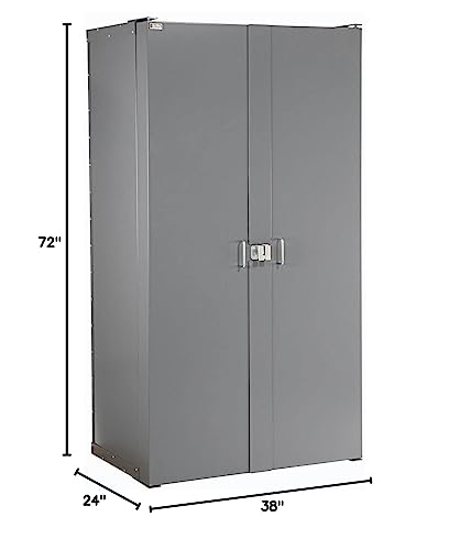 Global Industrial Bin Cabinet with 144 Red Bins, 38x24x72, Assembled Global Industrial