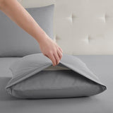 Clara Clark Bed Sheets, Premier 1800 Series Bed Sheet Set, Deep Pocket, Wrinkle, Fade, Stain Resistant, Luxury Soft Bedding Sheets & Pillowcases, Queen, Frost Grey Clara Clark