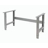 Global Industrial Adjustable Height Workbench, Maple Butcher Block Square Edge, 72" W x 30" D x 29-5/8 to 37-1/4"H, Gray Global Industrial