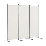 VEVOR Room Divider, 3 Panel Room Dividers and Folding Privacy Screens, Fabric Partition Room Dividers for Office, Bedroom, Dining Room, Study, Freestanding, White VEVOR