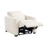 Lexicon Modern Power Recliner Chair with One-Touch Control and Charging Ports, Chenille Home Theater Seating, Wall-Hugger Reclining Chair for Living Room/Bedroom/Office, Easy Assembly, Beige