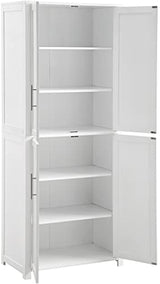 Crosley Furniture Savannah Tall Pantry, White Crosley Furniture