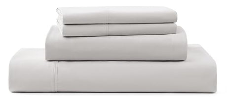 UGG Hedi Full XL Sheet Set 4-Piece Luxury Cooling Sheets Deep Pockets Premium Bedding with 2 Pillow Shams Hypoallergenic Machine Washable Soft Lightweight Bed Set for Bedroom, Full XL, Stone Grey UGG