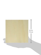 Ampersand Art Supply Unprimed Basswood Artist Panel, 1-1/2" Cradled Profile, 6"x6" Ampersand Art Supply