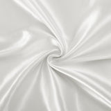 SiinvdaBZX 3-Piece Set Satin Twin Fitted Sheet & 2 Pillowcase, Ivory White Silky Soft Fitted Bottom Sheet, Wrinkle Free, Fade Resistant, Deep Pocket Bed Sheet (Deep Up to 15") SiinvdaBZX