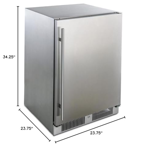 Blaze 24-Inch 5.5 Cu. Ft. Outdoor Rated Compact Refrigerator - BLZ-SSRF-5.5 Blaze Outdoor Products