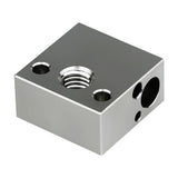 Updated High Temperature CR-10 Plated Copper Heater Block for MK8 Extruder Creality All Metal Hotend Ender3 V2 Ender 3 pro Ender 5 Pro Plus CR10 S4 S5 3D Printer (Copper) POLISI3D