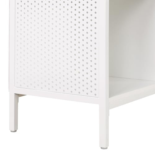 OSP Home Furnishings Ace Contemporary Modern Storage Cube Bookcase, 8 Cubes, White Finish OSP Home Furnishings