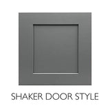 Design House 587063 Bath Modern Unassembled 2-Door Shaker Bathroom Vanity Cabinet Only, 24 x 18,Grey Design House