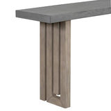 Contemporary Minimalist Wood Console Table 59-Inch Modern Entry Sofa Table Accent Table for Entryway Living Room Home Office, Gray Amposei