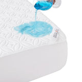 BEDLORE Waterproof Mattress Protector, Queen Size Noiseless Mattress Pad with Deep Pocket 6"-18" Depth, Soft Breathable Bed Mattress Cover Washable for Home, Bedroom, Hotel (White) BEDLORE