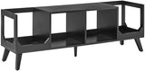 Crosley Furniture Asheville Mid-Century Modern Media Console Record Player Stand, Storage for Vinyl Records, Black Crosley Furniture